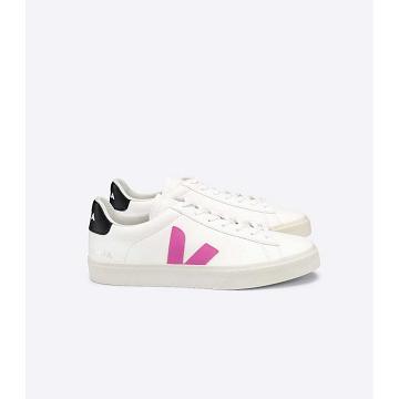 Veja CAMPO CHROMEFREE Low Tops Sneakers Női White/Purple | HU 597FDN